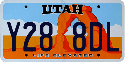 UT license plate Y288DL