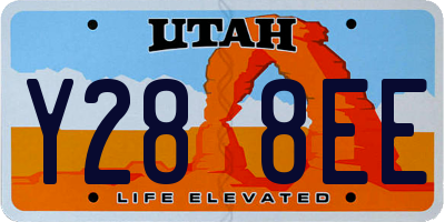 UT license plate Y288EE