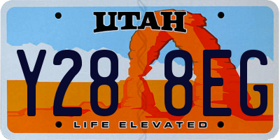 UT license plate Y288EG