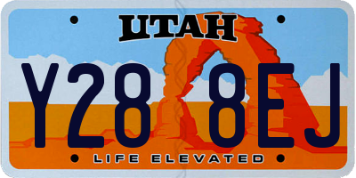 UT license plate Y288EJ