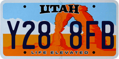 UT license plate Y288FB