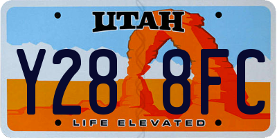 UT license plate Y288FC