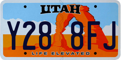 UT license plate Y288FJ