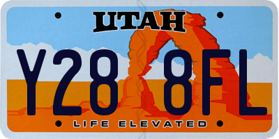 UT license plate Y288FL