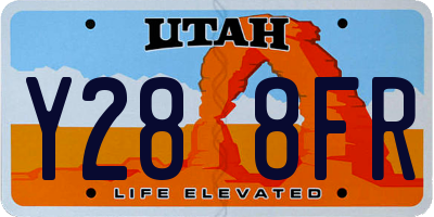 UT license plate Y288FR