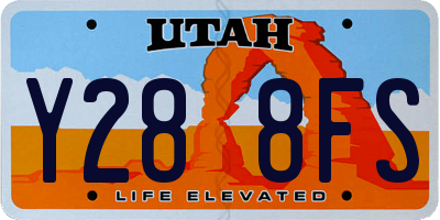 UT license plate Y288FS