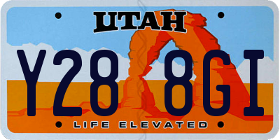 UT license plate Y288GI