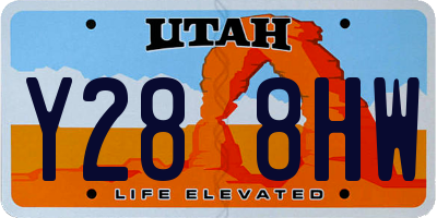 UT license plate Y288HW
