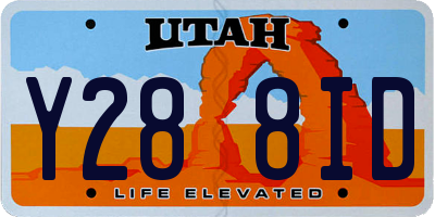 UT license plate Y288ID