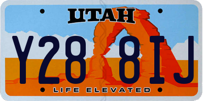 UT license plate Y288IJ