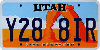 UT license plate Y288IR