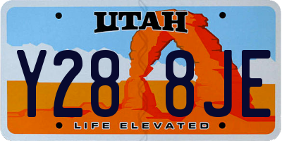 UT license plate Y288JE