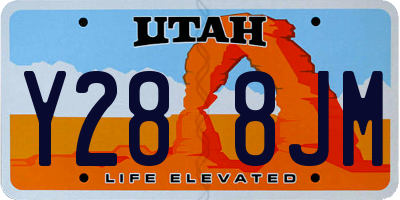 UT license plate Y288JM