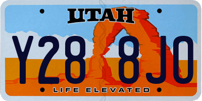 UT license plate Y288JO