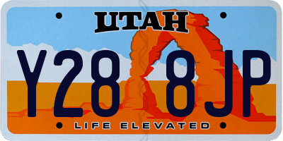 UT license plate Y288JP