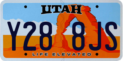 UT license plate Y288JS