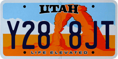 UT license plate Y288JT