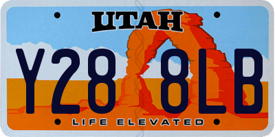 UT license plate Y288LB