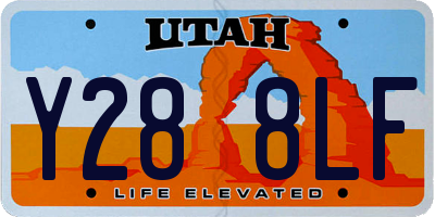 UT license plate Y288LF