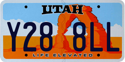 UT license plate Y288LL