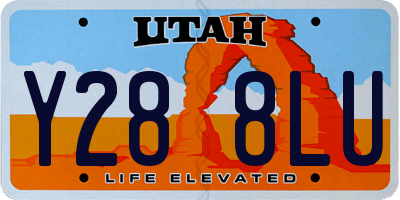 UT license plate Y288LU