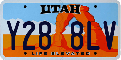 UT license plate Y288LV