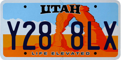 UT license plate Y288LX