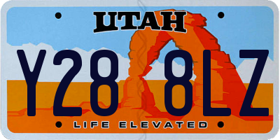 UT license plate Y288LZ