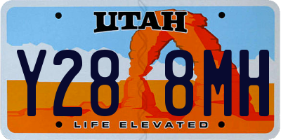 UT license plate Y288MH