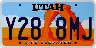 UT license plate Y288MJ