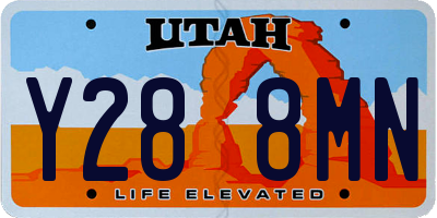 UT license plate Y288MN