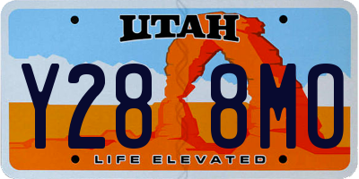 UT license plate Y288MO