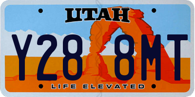 UT license plate Y288MT