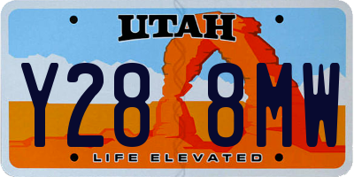 UT license plate Y288MW