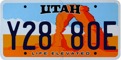 UT license plate Y288OE