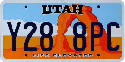 UT license plate Y288PC