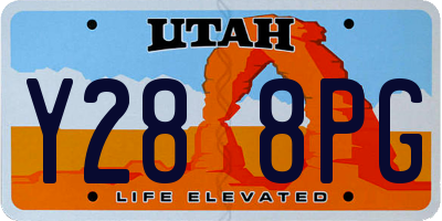 UT license plate Y288PG
