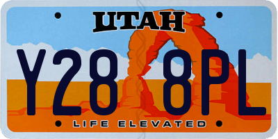 UT license plate Y288PL