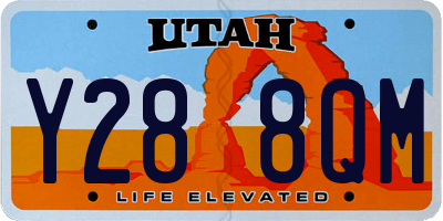 UT license plate Y288QM