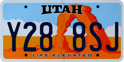UT license plate Y288SJ