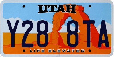 UT license plate Y288TA