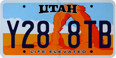 UT license plate Y288TB