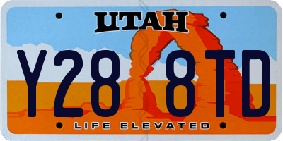 UT license plate Y288TD
