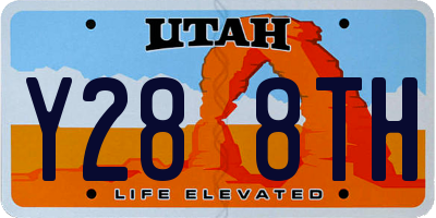 UT license plate Y288TH