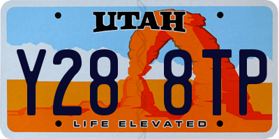 UT license plate Y288TP
