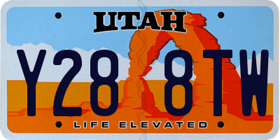 UT license plate Y288TW