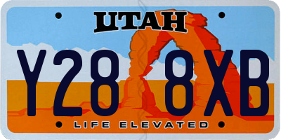 UT license plate Y288XB