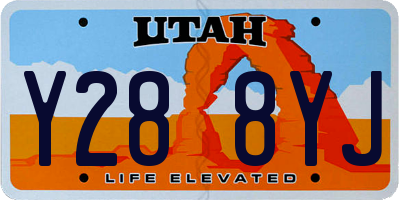 UT license plate Y288YJ