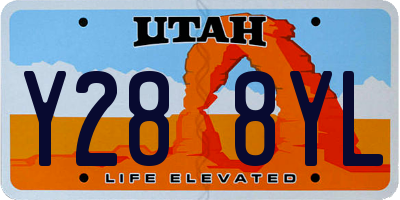 UT license plate Y288YL