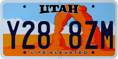 UT license plate Y288ZM